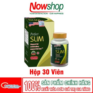  Giảm Cân Perfect Slim USA  30 Viên  – Giảm Cân Nhanh Hiệu Quả Cấp Tốc Cho Cơ Địa Chai Lì Khó Giảm 