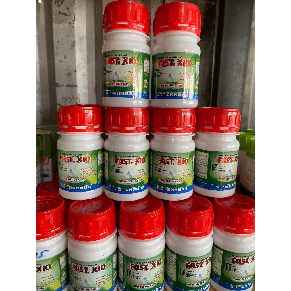FAST X10 – Chất Trợ Lực Nông Nghiệp, Bám Dính Thấm Sâu Nhanh – Chai 100 ml