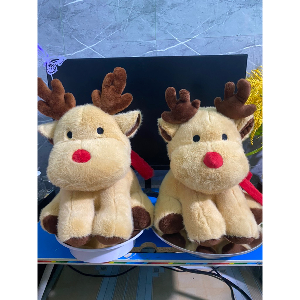 [Ảnh Thật] Gấu Bông Tuần Lộc Jollibee Siêu hót