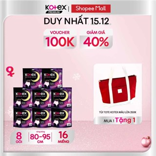  Combo 8 Băng vệ sinh Kotex Ban Đêm dạng quần cỡ M L 2x16 