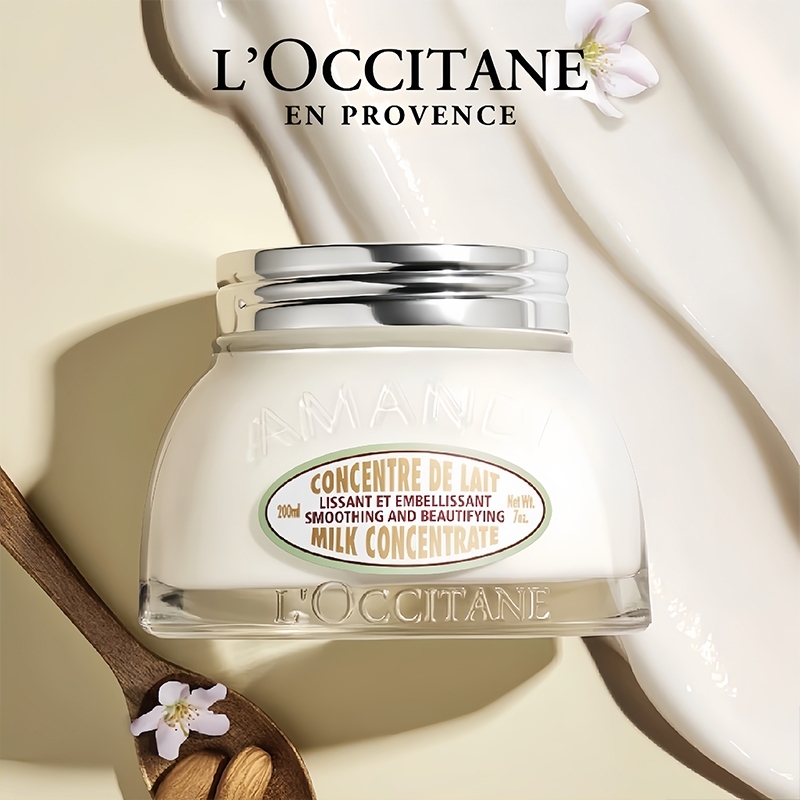 Kem Dưỡng Ẩm Săn Chắc Da Hạnh Nhân L'Occitane Almond Milk Concentrate 200ml / Almond Shower Oil / Mi