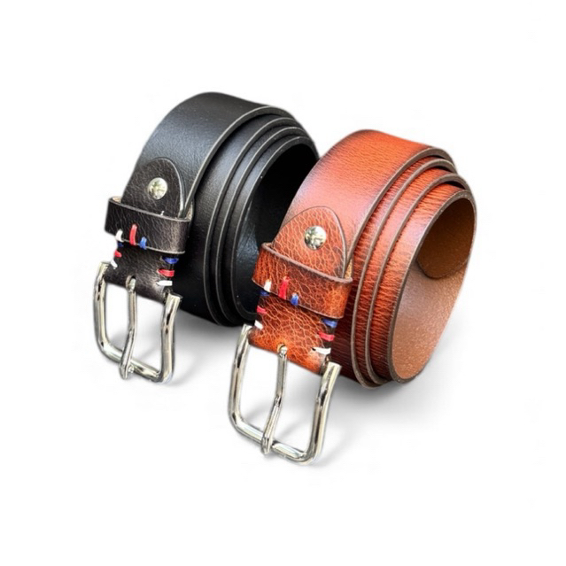 Thắt Lưng Nam Da Bò Sáp Ý Khoá Inox 304 Cao Cấp Không Hoen Gỉ Bay Màu 3.8x120cm Full Hộp và Tặng Đin
