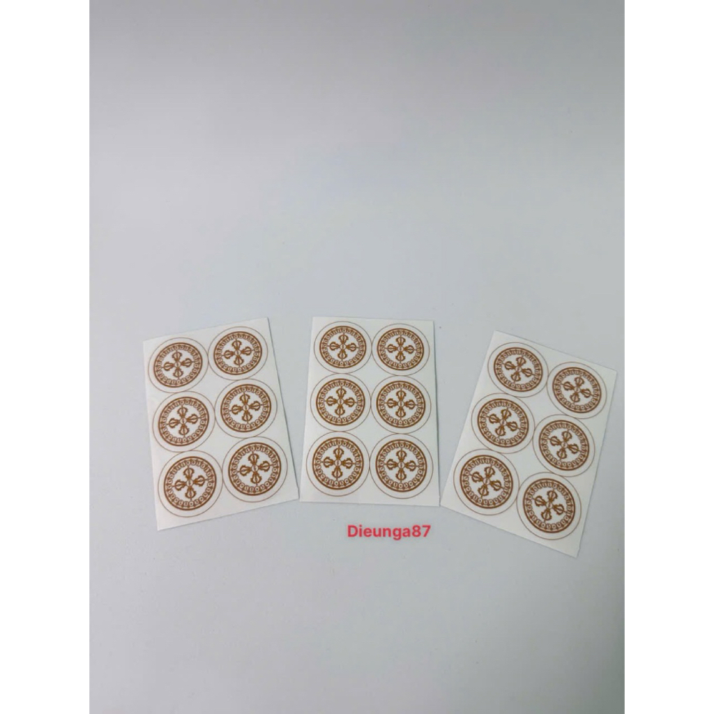 Miếng dán chày kim cang đôi ( 1 tấm 6 miếng tròn 3cm)