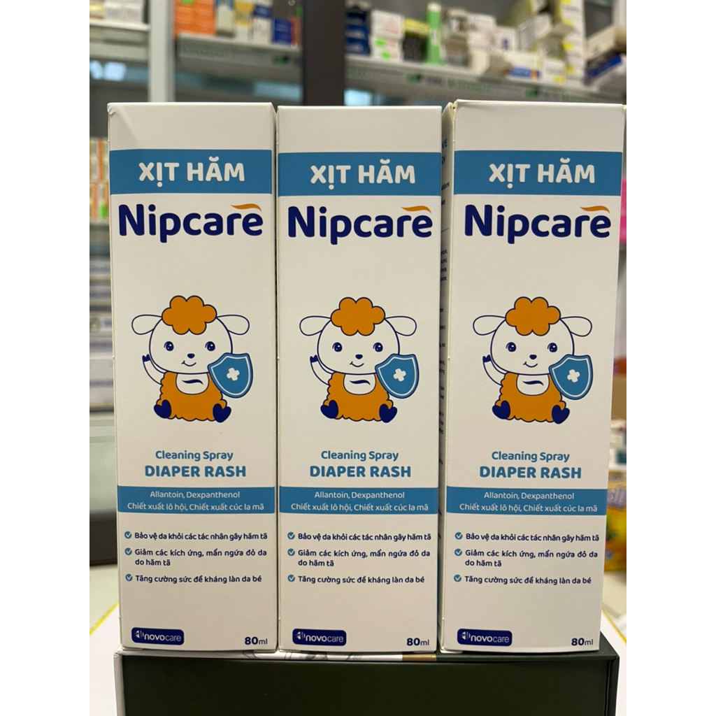 XỊT CHỐNG HĂM CHO BÉ NIPCARE CHAI 80ML (DÙNG CHO CẢ NGƯỜI NẰM LÂU)