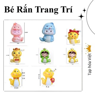 RẮN VÀNG trang trí bánh kem, rắn nhựa trang trí tháp oán, tháp tài lộc