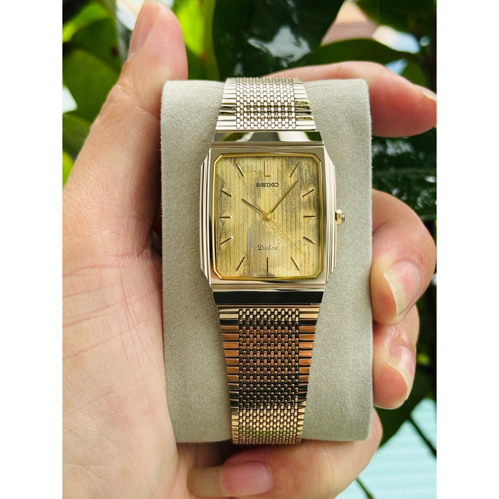 Đồng hồ Tank Seiko Dolce quartz liềng đá kính saphia, bản duy nhất 1 cái, siêu mới