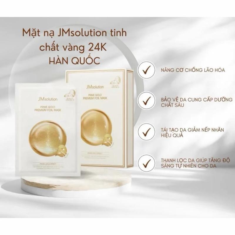 combo 10 miếng Mặt nạ vàng 24k JM SOLUTION dưỡng da