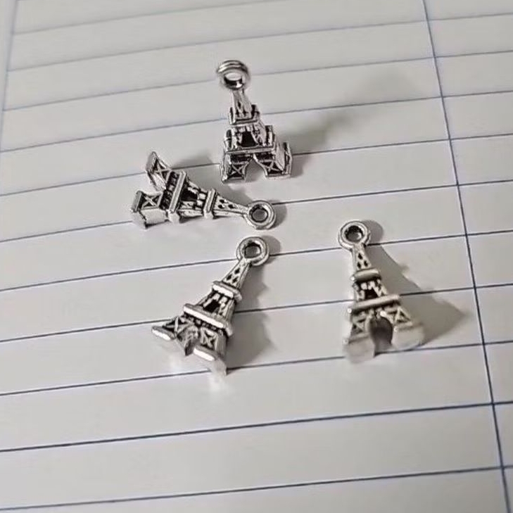 Mặt dây trắng, charm làm vòng ( gói 30 cái)