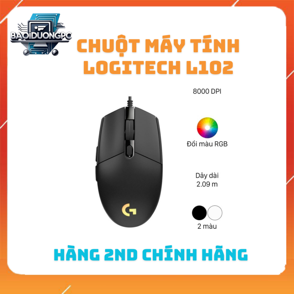 Chuột Logitech G102 Hàng Chính Hãng 2nd