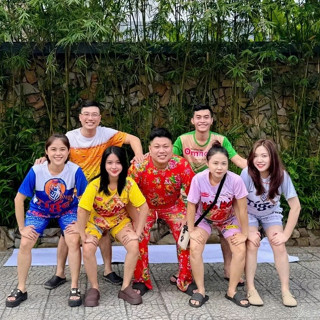  ĐỒ BỘ NAM NỮ IN TIGER HUDA LARUE SÀI GÒN CEN XANH ,BỌT BIA STING  BỘ CHÚC TẾT ĐỎ Mặc NHÓM GIA ĐÌNH 5 SIZE K1 