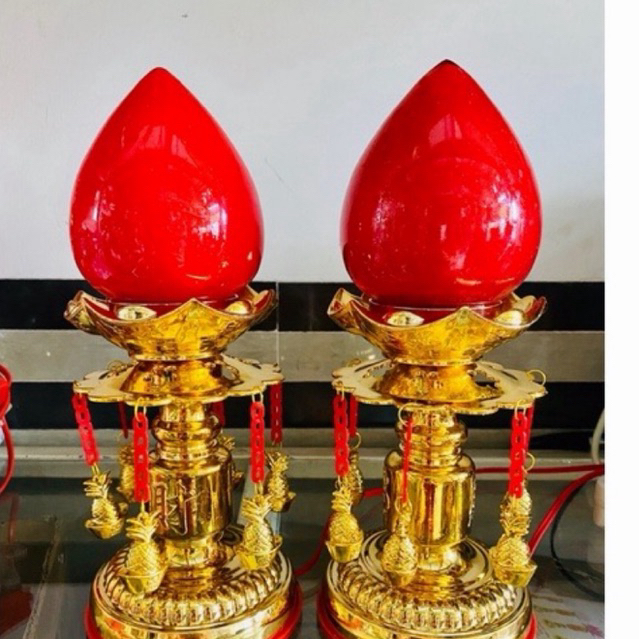 ĐÈN THỜ ĐÀO BÔNG XI LỚN (MỘT CẶP)