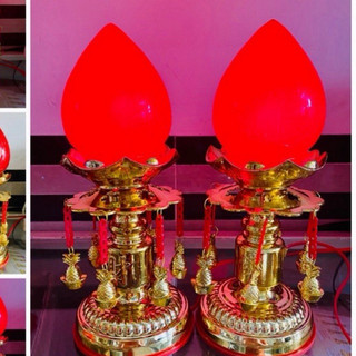 ĐÈN THỜ ĐÀO BÔNG XI LỚN (MỘT CẶP)