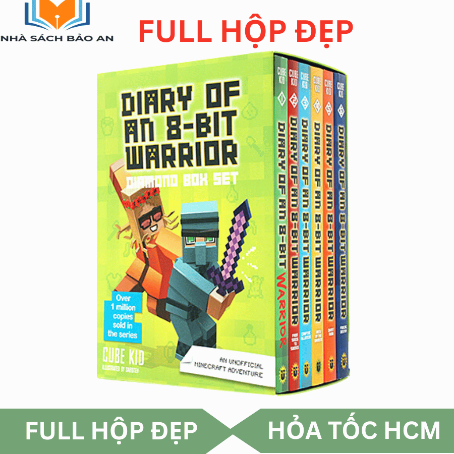 Sách - Diary Of An 8-Bit Warrior 6 Cuốn full hộp đẹp, full màu đẹp