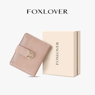 FOXLOVER Ví Nữ 8 khe đựng thẻ Đa chức năng Thời trang Hồng Trắng Xanh dương