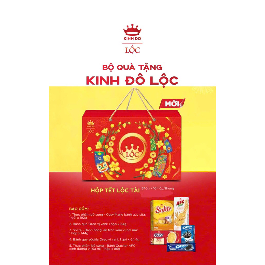 Bộ quà Tết Kinh Đô 5 món