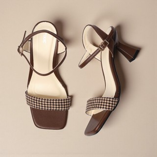 Giày Sandal Nữ Cao Gót 7cm Phối Màu Pixie X958