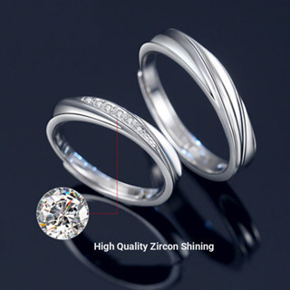 Nhẫn đôi dành cho các cặp đôi, thiết kế trang nhã và đơn giản, món quà hoàn hảo cho Ngày Valentine