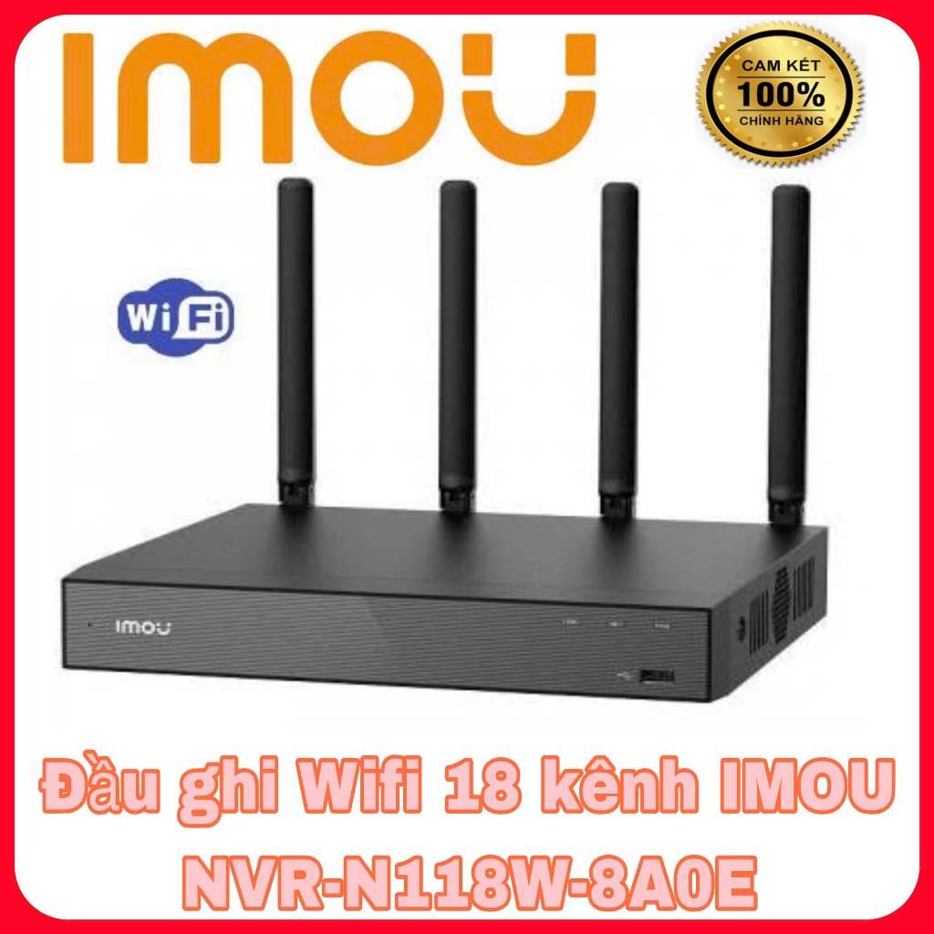 Đầu ghi Wifi 18 kênh IMOU NVR-N118W-8A0E
