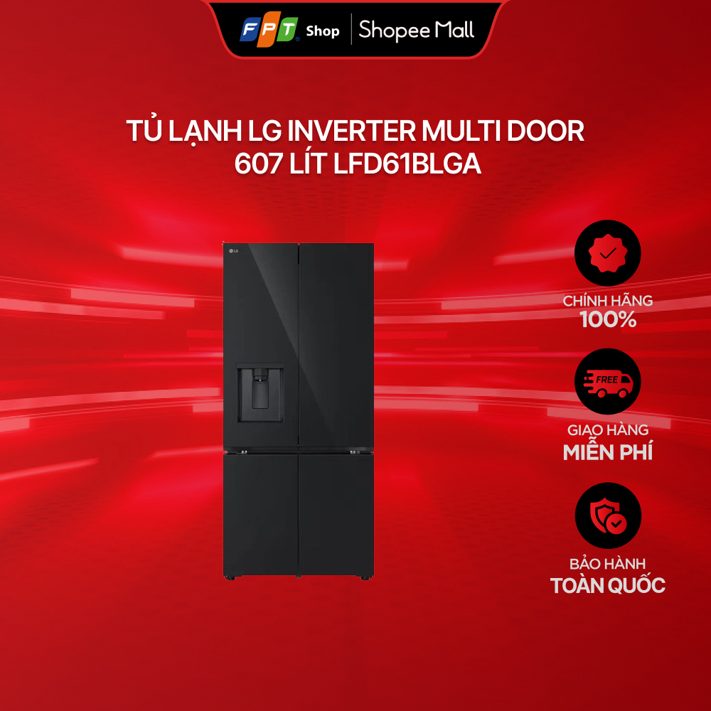 Tủ lạnh LG Inverter Multi Door 607 lít LFD61BLGA