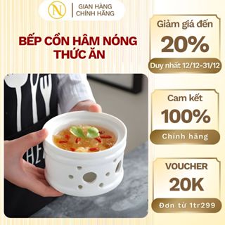 Bếp Cồn Hâm Giữ Nóng Thức Ăn/Đĩa Cồn Mini Bằng Gốm Sứ Size 12cm; dung tích 230ml