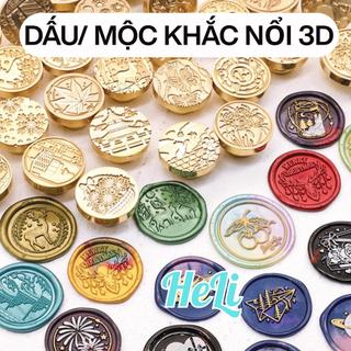 Mặt Con Dấu Bằng Đồng Stamp Vintage Đóng Sáp Niêm Phong Bì/ Thư /Thiệp Cưới Seal Wax Trang Trí