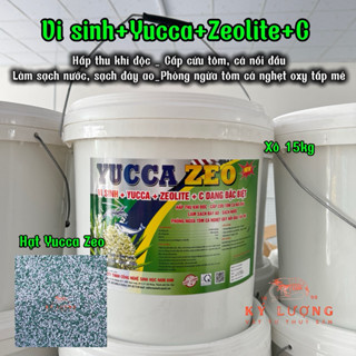 YUCCA ZEO + C + VISINH cấp cứu tôm nổi đầu, làm sạch nước, sạch đáy ao _ Xô 15kg