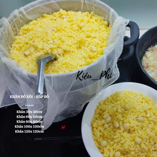 Khăn Đồ Xôi Lưới Lót Chõ Xửng Chống Dính Vải Màn Hấp Bánh Bao, Hấp Xôi Siêu Bền