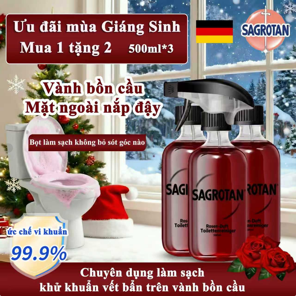 Bọt Vệ Sinh Bồn Cầu Vệ Sinh Sạch Vết Bẩn Toilet Bồn Cầu, Làm Trắng Cặn Bám Đa Năng- diệt khuẩn 500ml