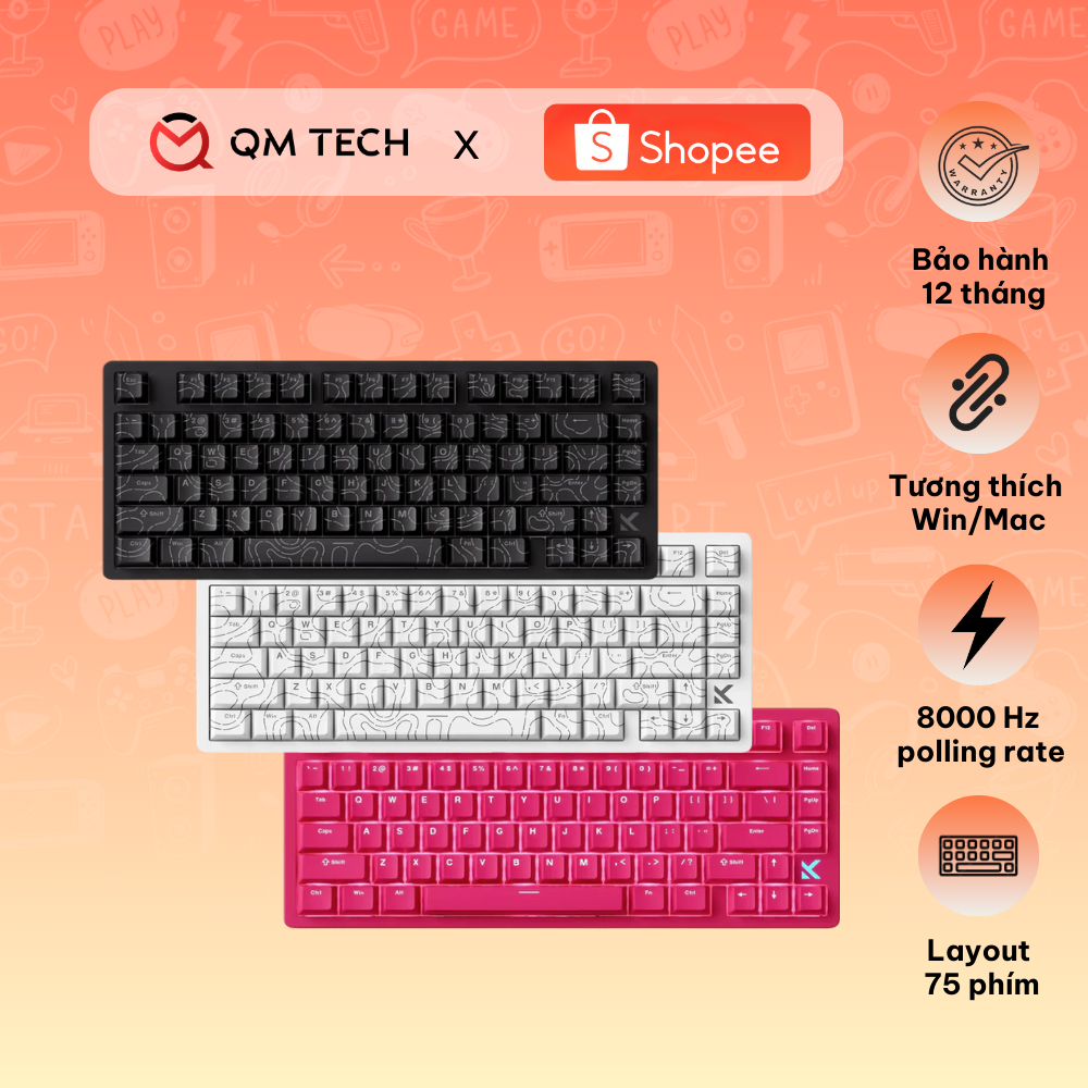 Bàn phím chơi game Mchose Jet75 HE Rapid Trigger - QMTECH STORE