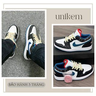 Giày Sneaker Nam Nữ, Giày Thể Thao Cổ Thấp Xanh Đen || Mã JA 13