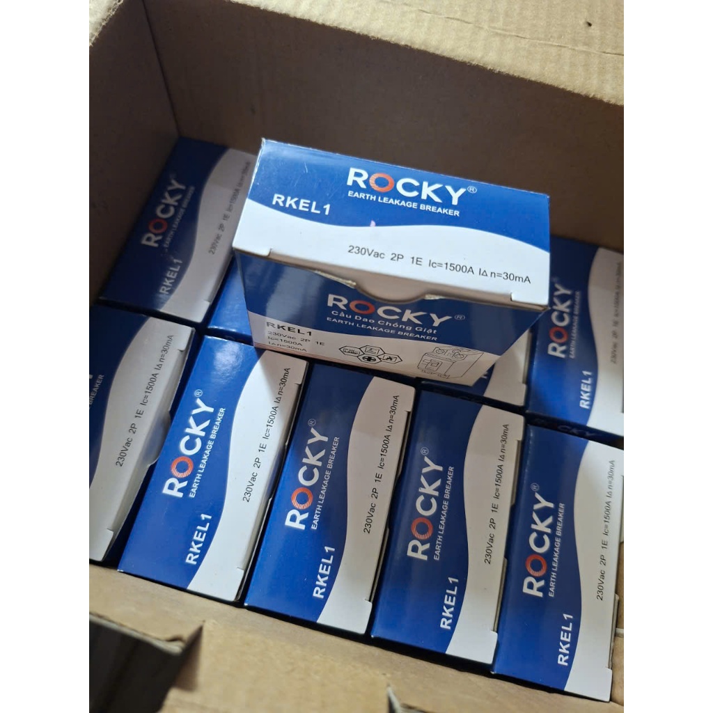 Cầu dao chống giật 20A - CB cóc chống giật 20A - ROCKY - Dòng rò 30mA.