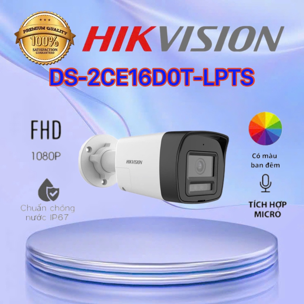Camera HDTVI 2MP HIKVISION DS-2CE16D0T-LPTS