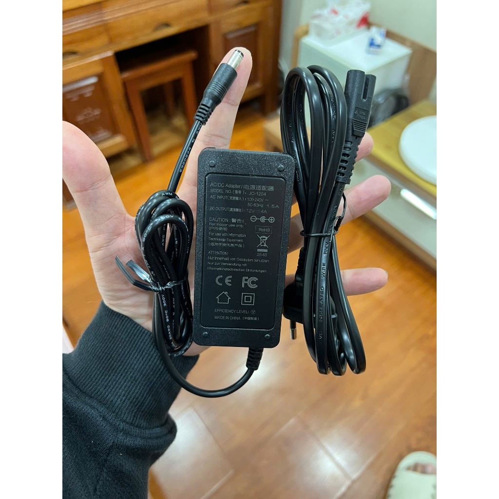 🔌 DÂY NGUỒN 12V CHO ĐÀN ROLAND FP-30X & RP-501R – LOẠI TỐT – BẢO HÀNH 12 THÁNG