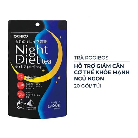 Trà Orihiro Night Diet Tea 20 Gói Nhật Bản