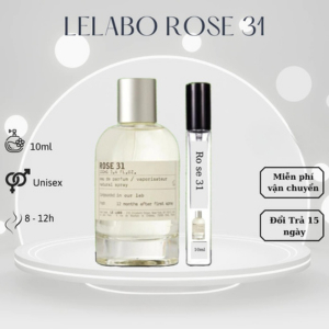 Nước hoa Unisex Le Labo 31 The Noir EDP chiết 10ml - Hương thơm thư giãn và đầy tinh tế