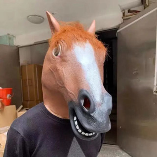 [Mặt nạ kinh dị] Mặt nạ ngựa bính ngọ 2026 cosplay hoá trang đầu ngựa  halloween chất lượng hàng đầu Việt Nam