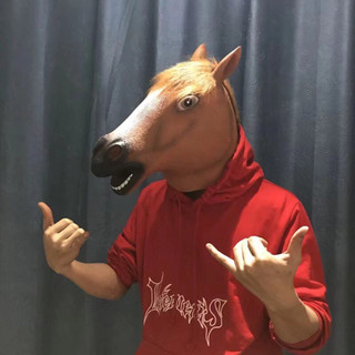 [Mặt nạ kinh dị] Mặt nạ ngựa bính ngọ 2026 cosplay hoá trang đầu ngựa  halloween chất lượng hàng đầu Việt Nam