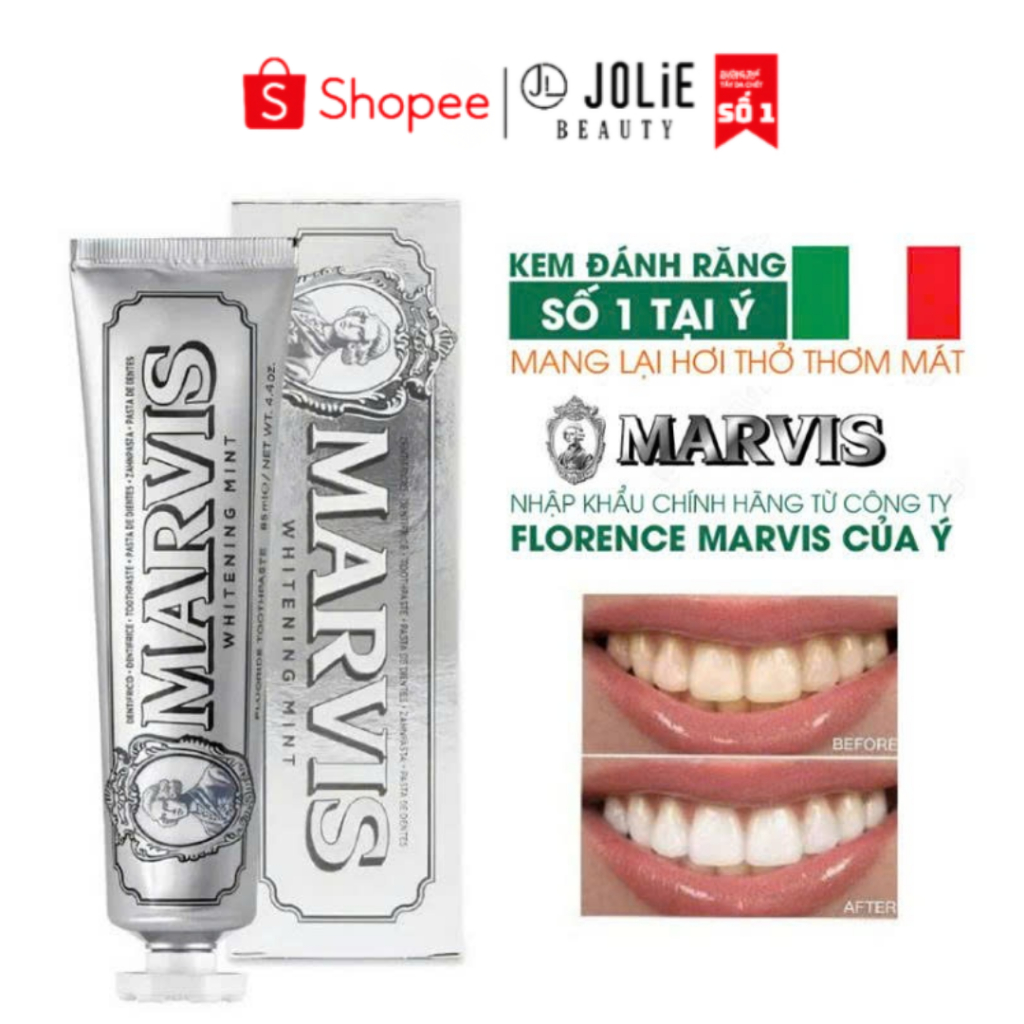 [CHÍNH HÃNG Ý] Kem Đánh Răng Marvis cao cấp [ĐỦ MÙI] Marvis 85ml
