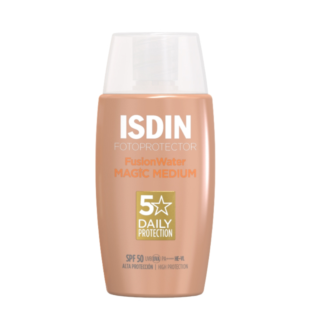 Kem Chống Nắng Isdin Fusion Water Magic Medium SPF50 50ml – Chống Nắng, Che Phủ, Dưỡng Da