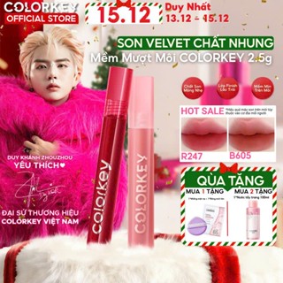  COLORKEY Son Kem Lì Velvet lâu trôi mềm mịn nhẹ môi 3g | Minihouse 