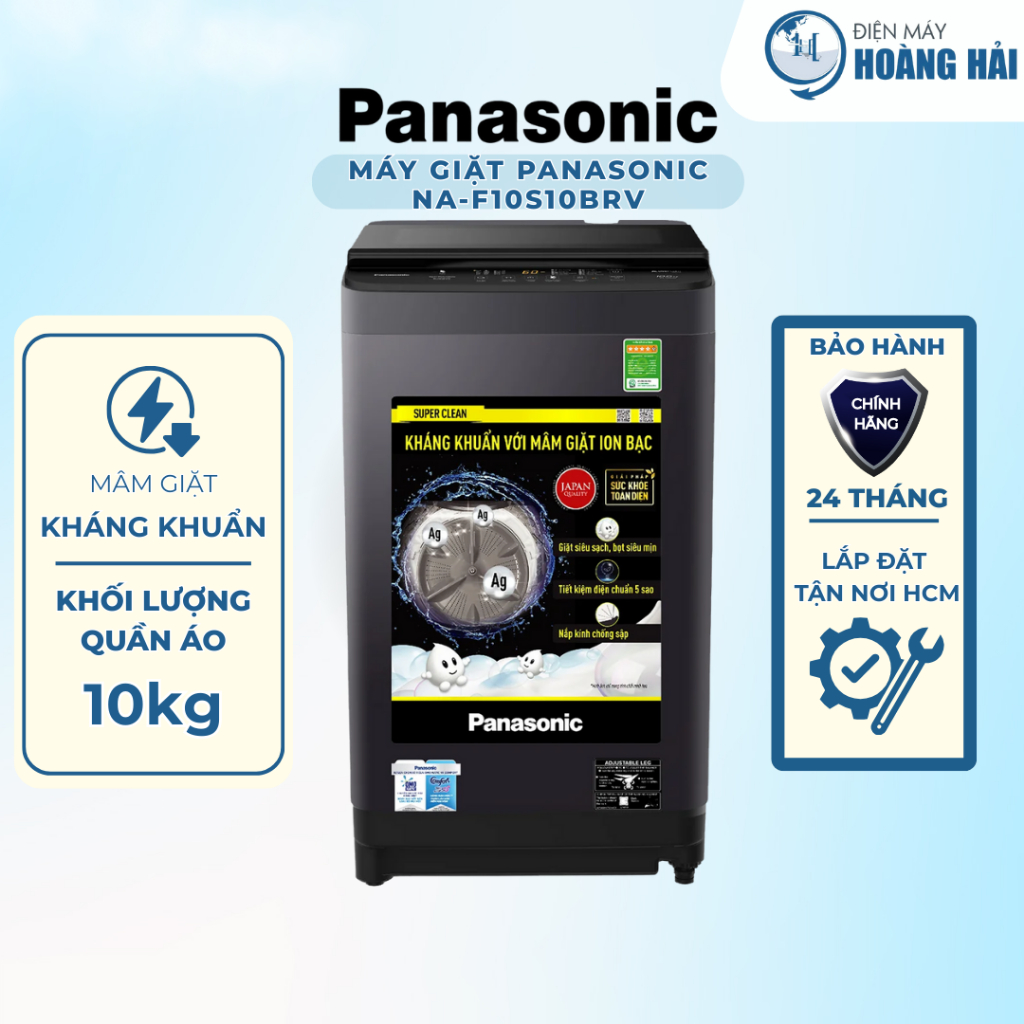 NA-F10S10BRV | MÁY GIẶT CỬA TRÊN GIẶT SẠCH VƯỢT TRỘI 10KG NA-F10S10BRV - Hàng Chính Hãng