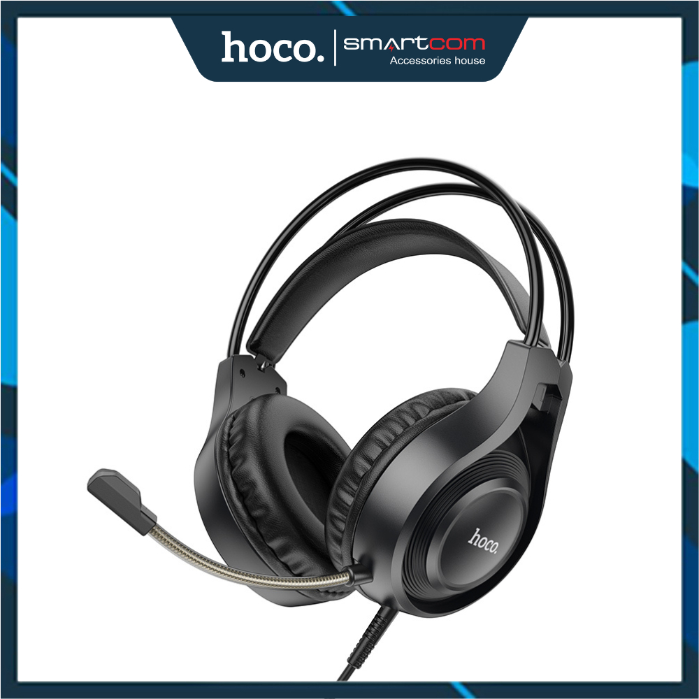 Tai nghe GAMING chụp tai cao cấp Hoco W106 có mic đàm thoại, tích hợp dây cắm máy tính - Bảo hành 12 tháng | BigBuy360 - bigbuy360.vn