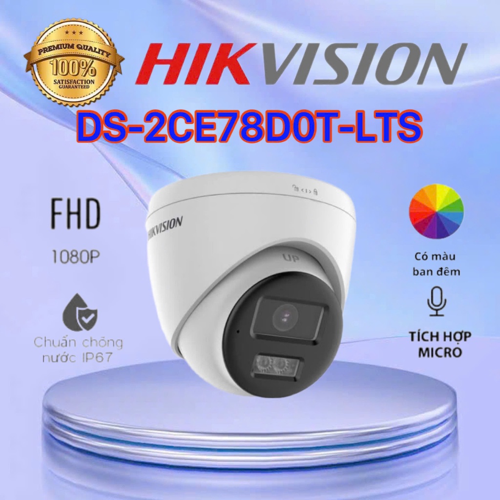 Camera HDTVI 2MP HIKVISION DS-2CE78D0T-LTS