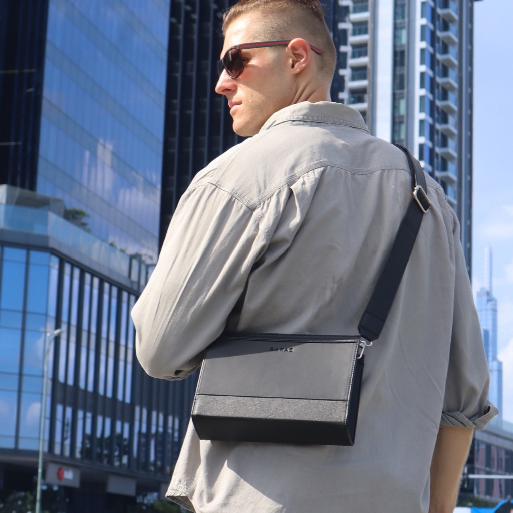 Túi đeo chéo hộp MORGAN BAG - BARAS VIETNAM - Túi đeo chéo thời trang nam | BigBuy360 - bigbuy360.vn
