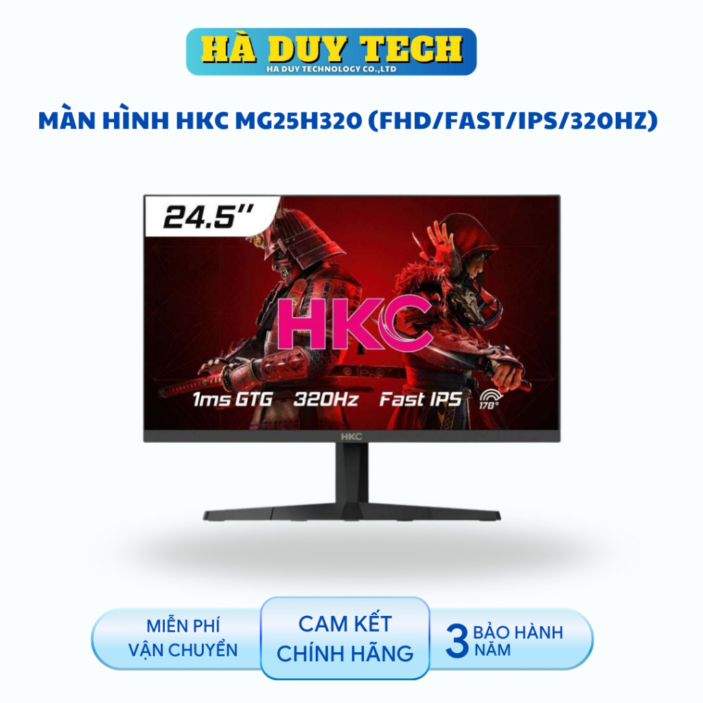 Màn Hình HKC MG25H320 (FHD/Fast/IPS/320Hz) - Cam Kết Chính Hãng - BH 24T - Hà Duy Tech