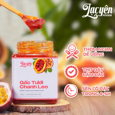 Gấc Chanh Leo Lạc Yên Foods Thành Phần Tự Nhiên, Không Chất Phụ Gia, Vị Ngon Tròn Vị
