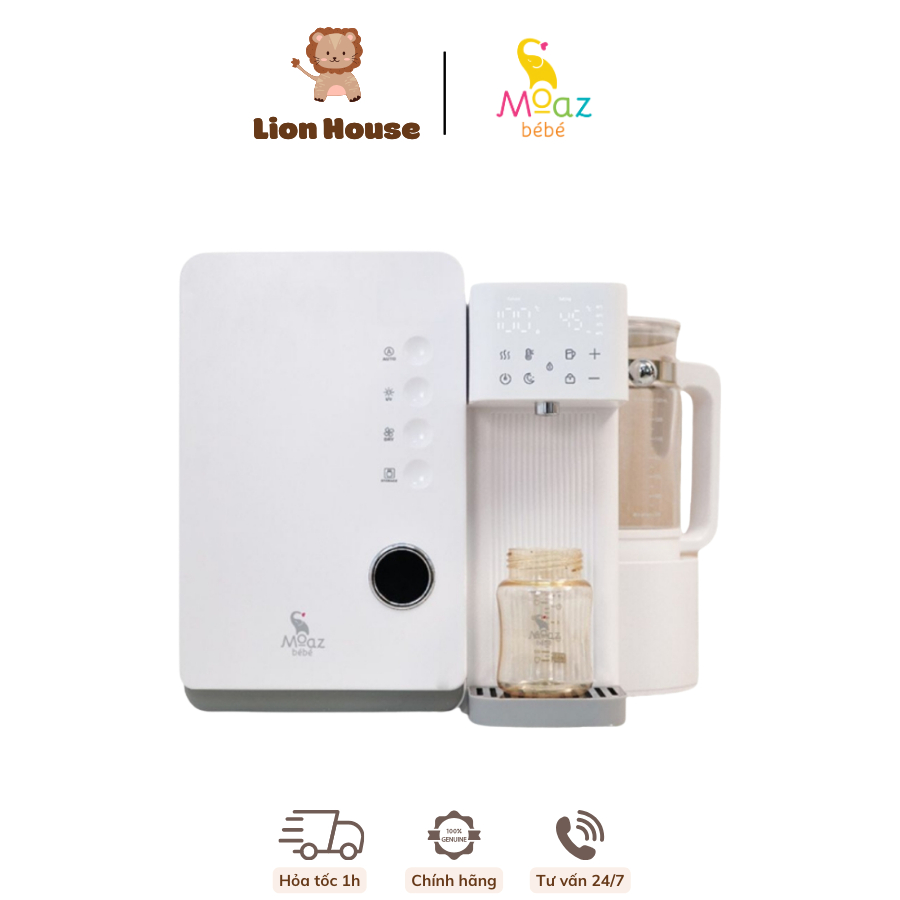 Máy tiệt trùng sấy khô UVC và đun nước thông minh Moaz BéBé MB104