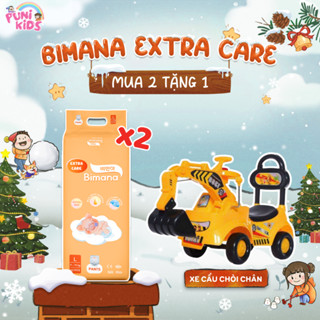   2E   TẶNG XE CẨU CHÒI CHÂN 02 BỊCHTÃ Bỉm Ngày Đêm BIMANA EXTRA CARE chấtlượng,mềmmại,antoàn,thấmhút tốt đủ size NB-4XL 