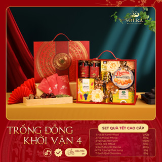 Hộp Quà Tặng Solragift 9 Món “Trống Đồng Khởi Vận 4” Set Quà Sang Trọng, Phù Hợp Tặng Gia Đình