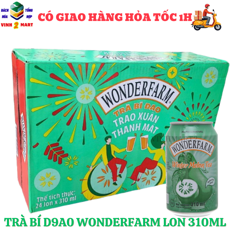 trà bí đao Wonderfarm lon 310ml